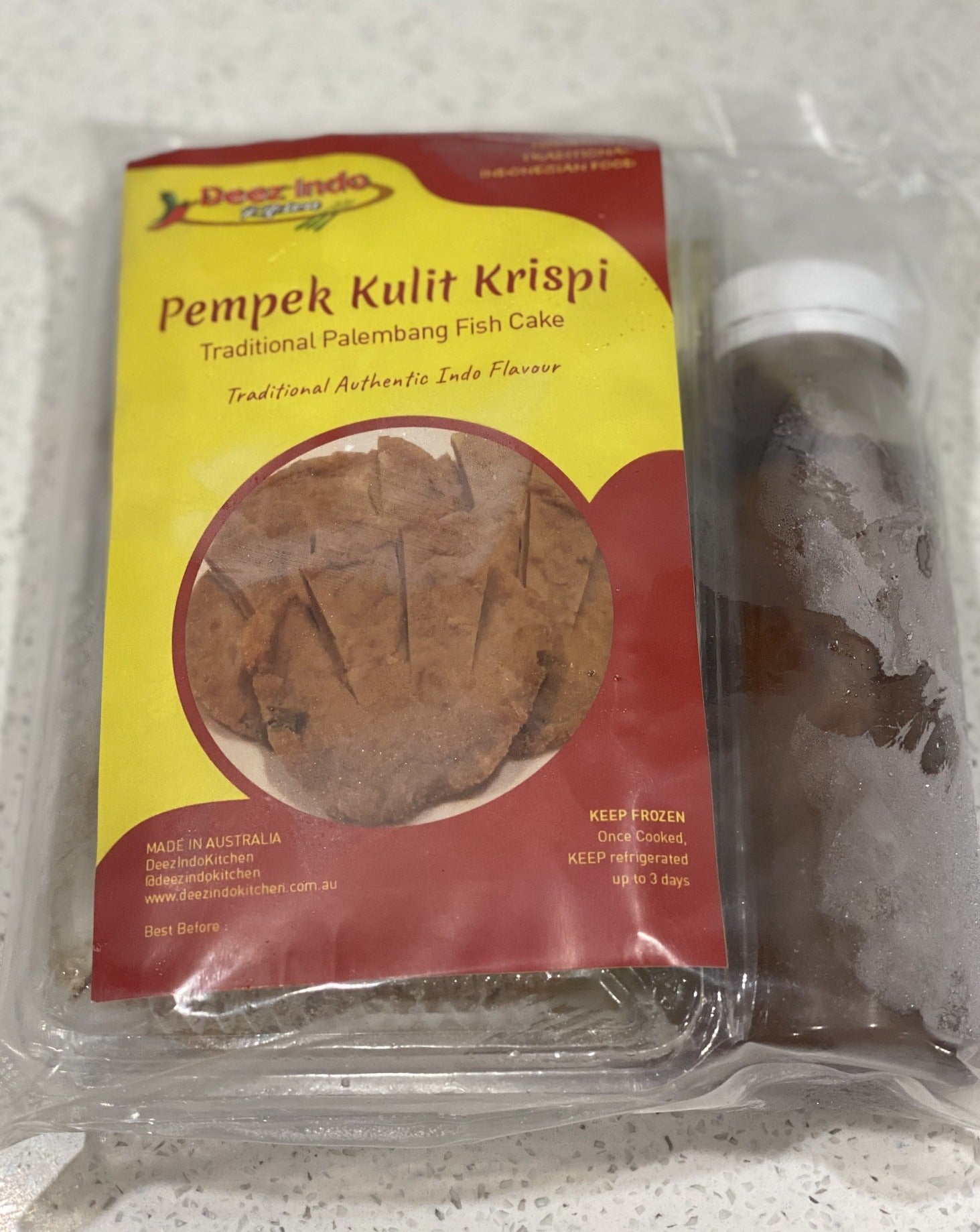 Paket Pempek Kulit Krispi (Palembang Crispy Fish Skin Cake) - In Stock
