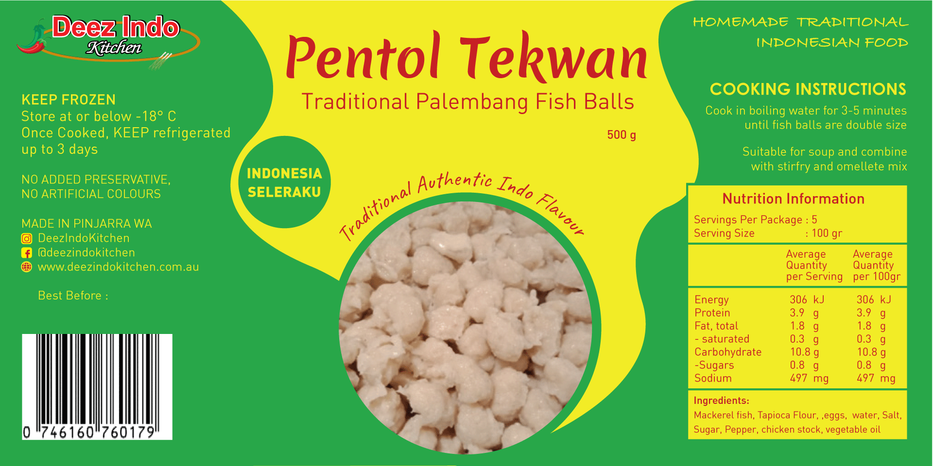 Pentol Tekwan (Palembang Fish Ball) - In Stock